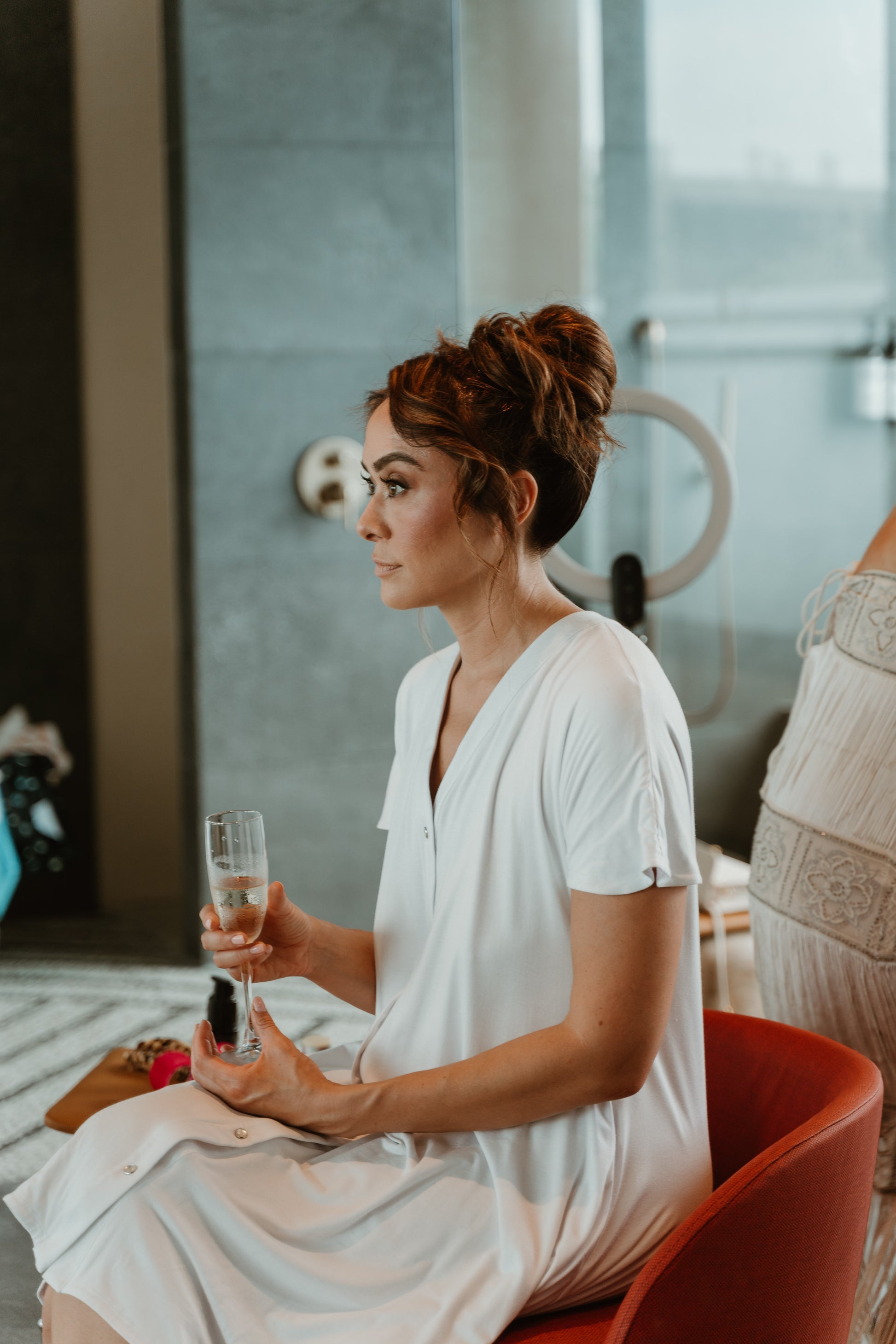 Bride on her wedding day