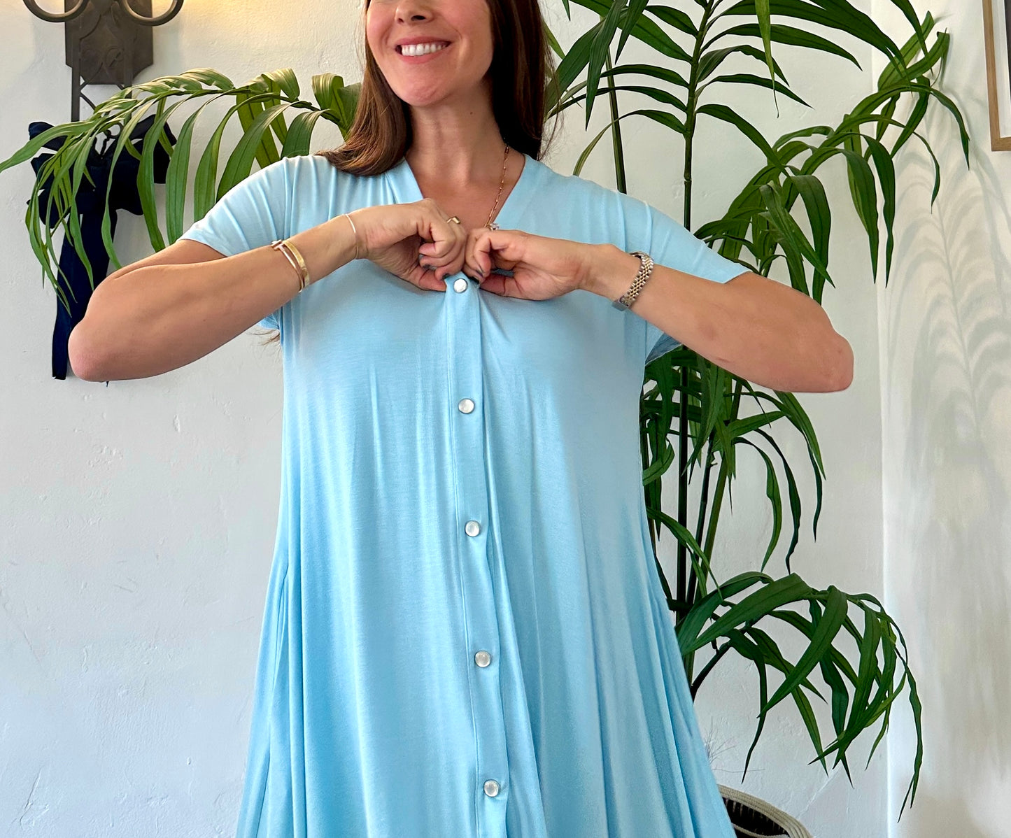 R&R Postpartum Recovery Gown - C-Section & Nursing Friendly