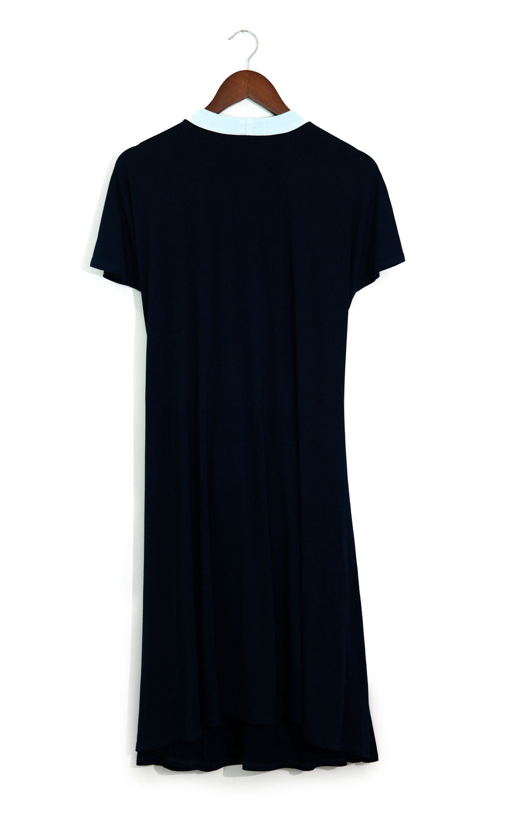 back of rest and recovery gown blue