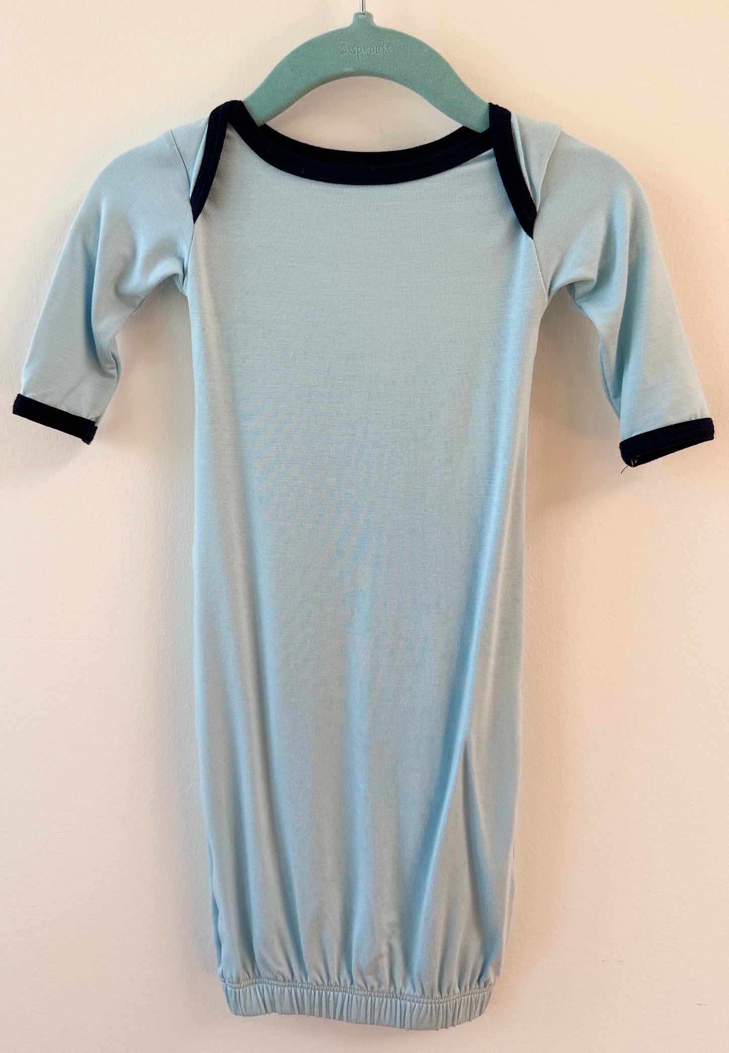 little shadows light blue baby gown