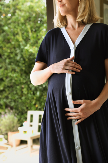 little shadows gown baby bump